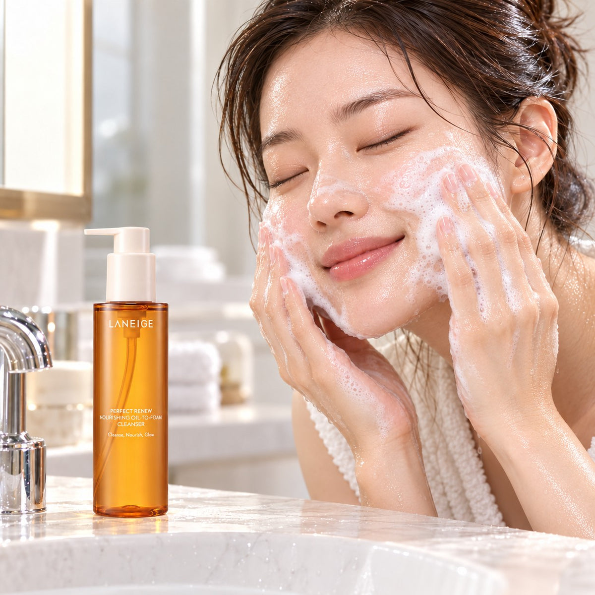 LANEIGE Perfect Renew Nourishing Oil To Foam Cleanser 200ml